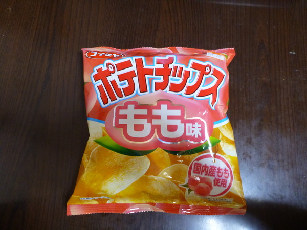ポテトチップス桃・みかん・バナナ味 (1)